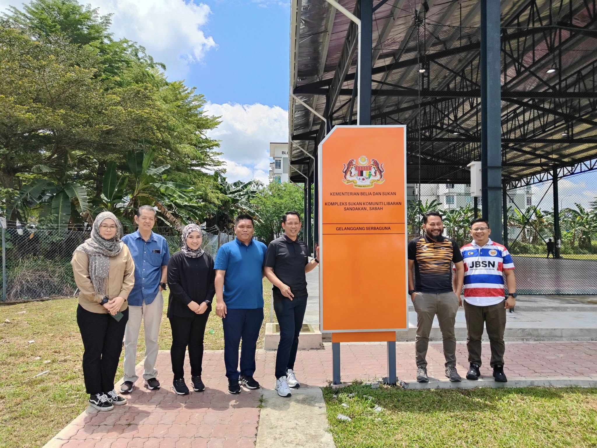 MAJLIS PENYERAHAN PROJEK MENAIK TARAF KOMPLEKS SUKAN KOMUNITI LIBARAN, SANDAKAN, SABAH